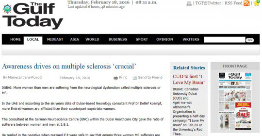 Dubai awareness drives on multiple sclerosis ‘crucial’