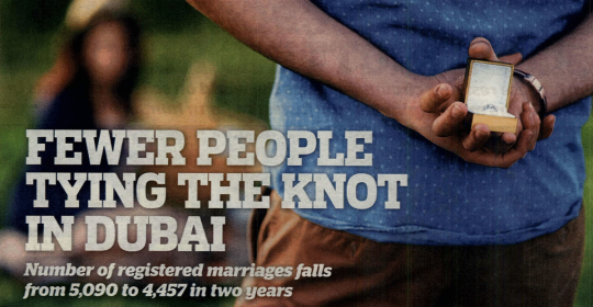 Fewer People Tying The Knot In Dubai