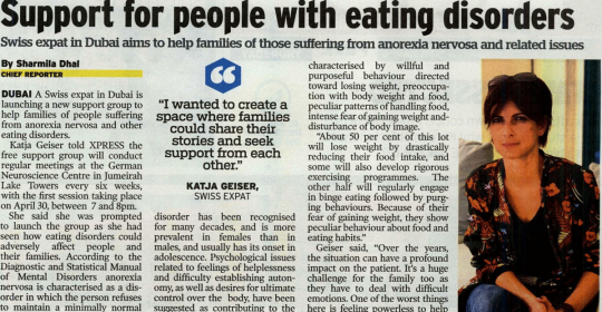 Support for people with eating disorders in UAE