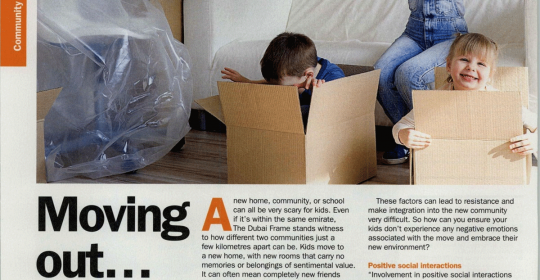 Moving with Kids – Psychological Challenges – Time Out Magazine feat Dr. Fabian