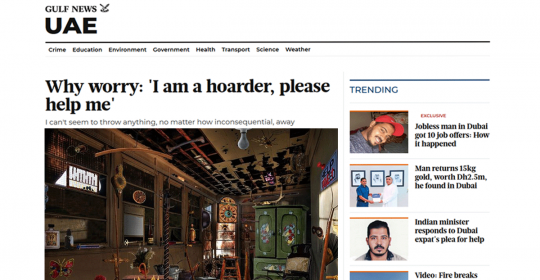 Compulsive Hoarding Disorder – Dr. Fabian Explains This Little Understood Disease in Gulf News