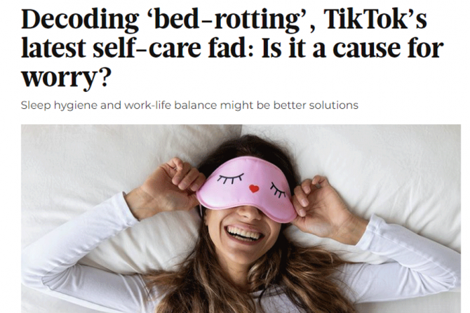 What is TikTok’s latest trend ‘bed-rotting’? Dubai Psychologist Dr. Letizia talks to Gulf News